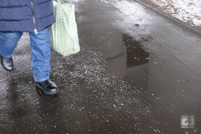    Тротуар посыпан солью Наталья Стрельцова © ИА REGNUM
