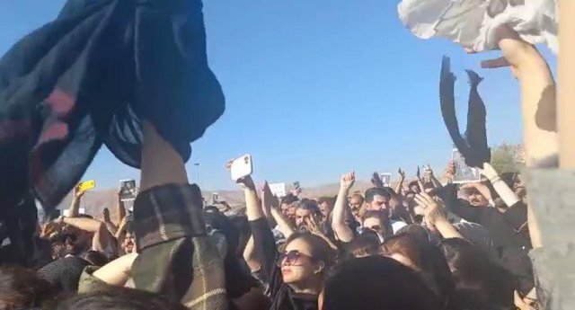 Акция протеста в Иране. Из открытых источников