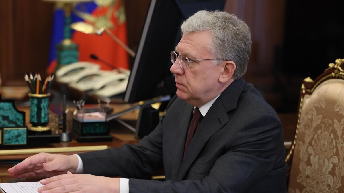    Председатель Счетной палаты РФ Алексей Кудрин во время встречи с президентом РФ Владимиром Путиным© РИА Новости / Михаил Метцель