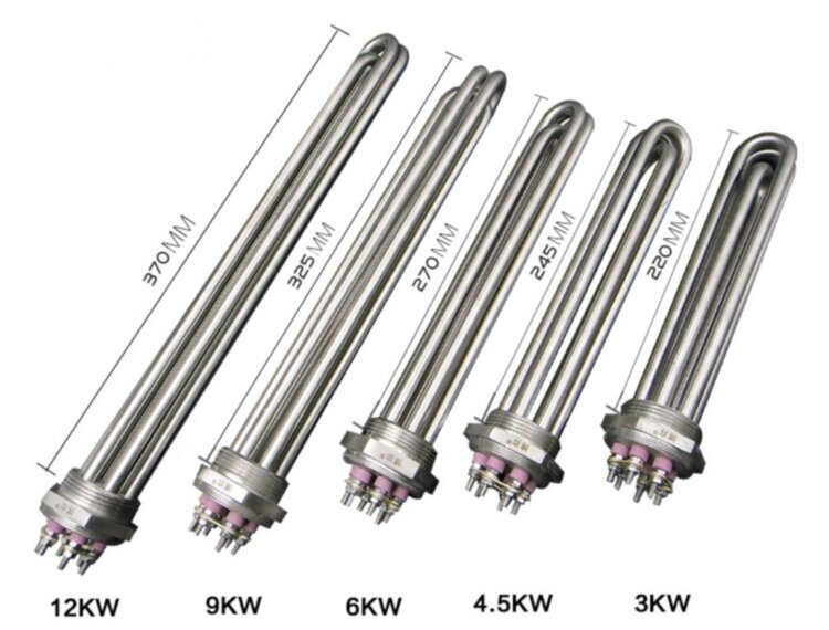 Зависимость размера Тэна от мощности