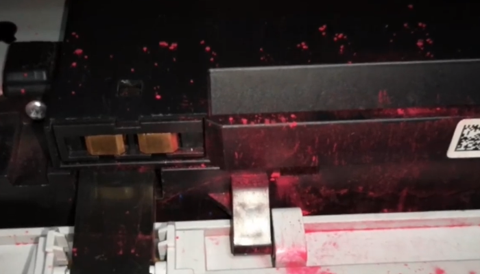 Фото 3. Состояние принтера внутри