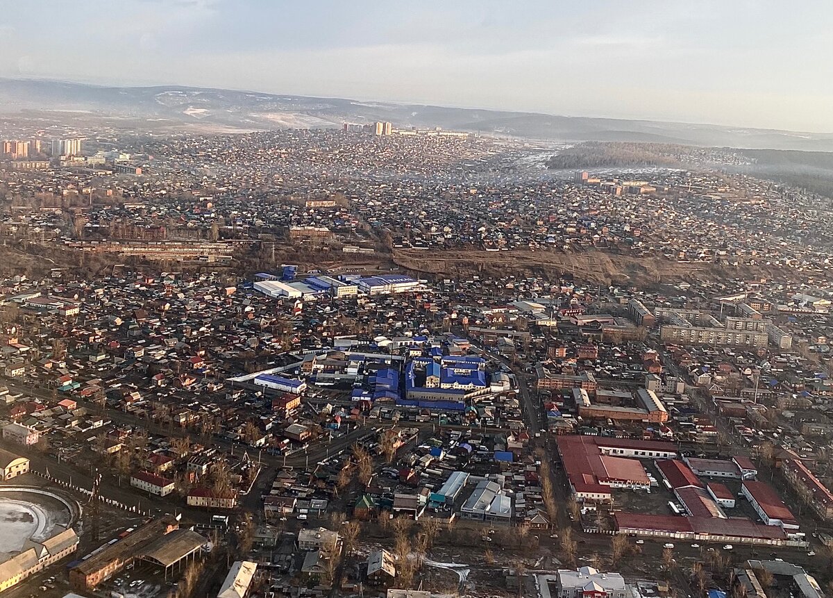 Вот такой вид с самолета