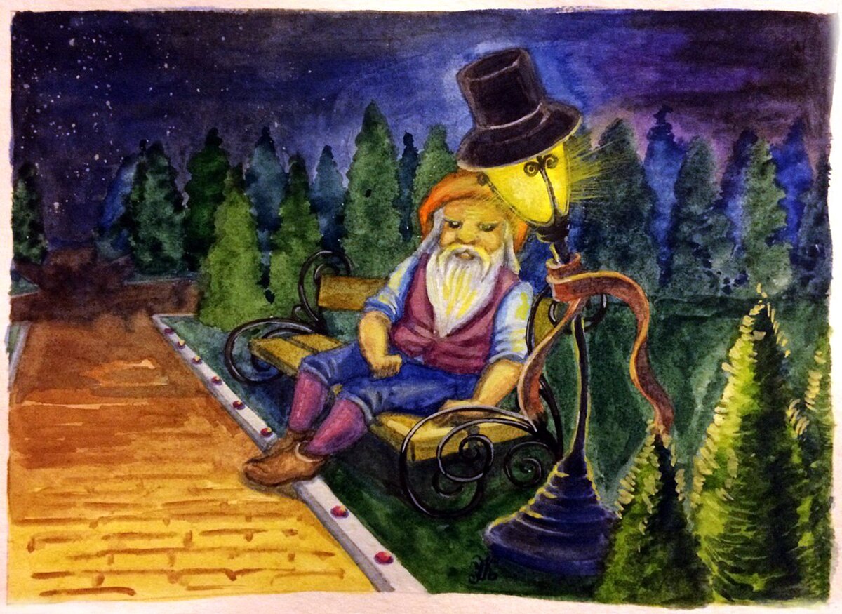 Рисунок Ирины Феи из книги "Долина сновидений правителя ночи, Сна"