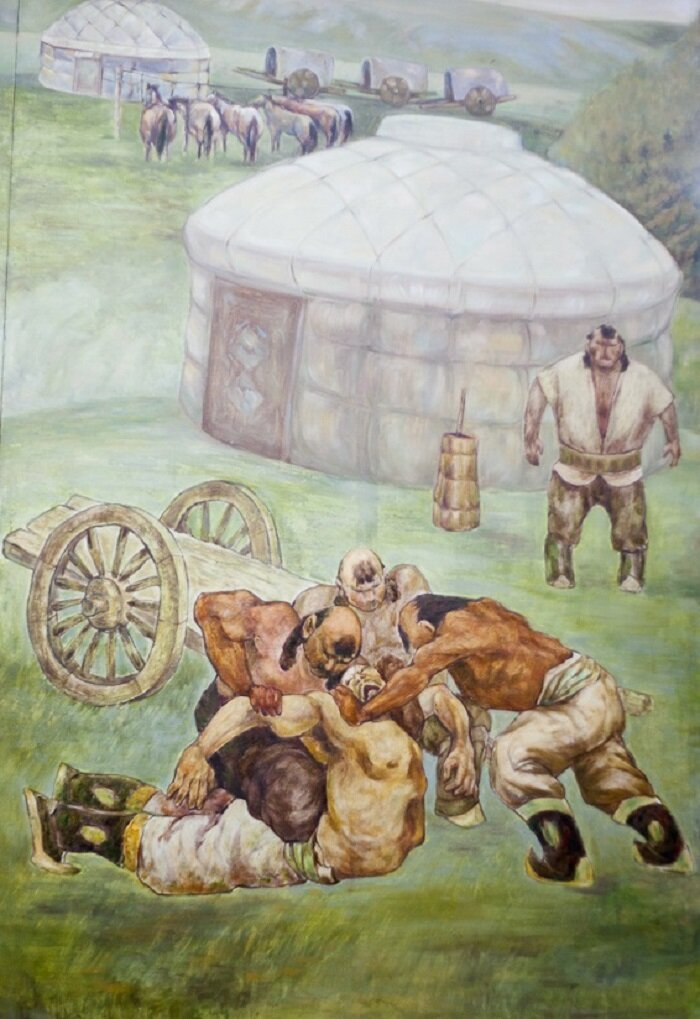 Джамухе ломают позвоночник