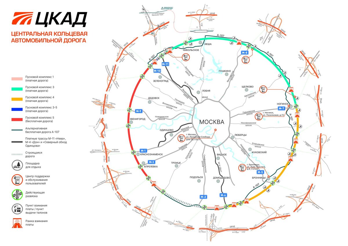 Центральная Кольцевая автомобильная дорога а-113 (ЦКАД)