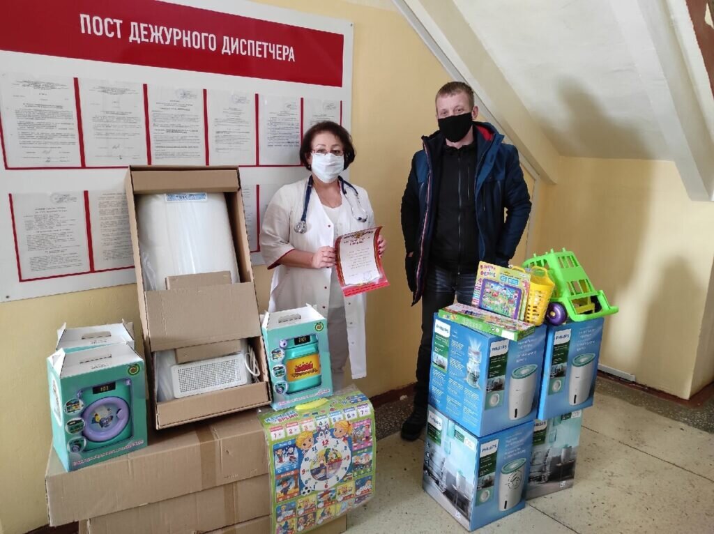 В середине марта Евгений отвез рециркуляторы и увлажнители воздуха в Дом малютки. Фото: Евгений Григоров