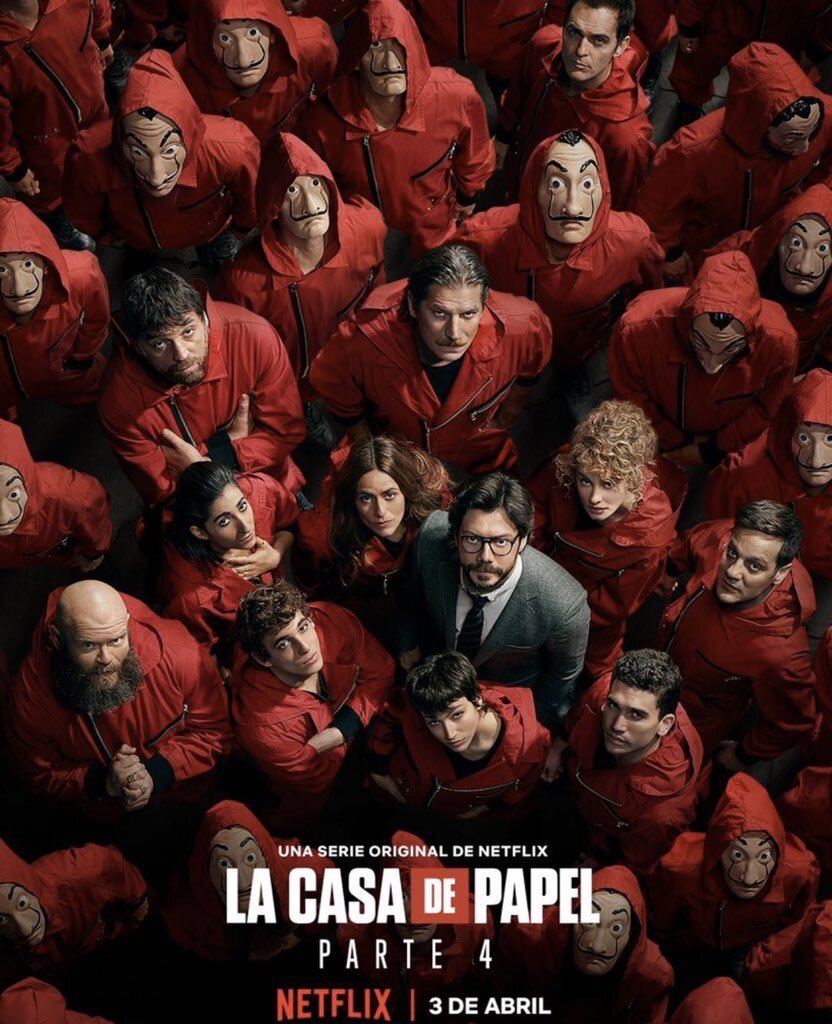 Бумажный дом
La Casa de Papel, 
В центре сюжета находится человек, который придумал идеальный план по ограблению Монетного двора Испании.Он скрывает свое имя и называет себя Профессором, но в одиночку ему с этим явно не справиться. Он собрал опытных преступников, которым уже нечего было терять, и целых полгода прорабатывал с ними свой план.Они были готовы ко всему, но в итоге не успели вовремя уйти и закрылись внутри. Здание окружил спецназ и толпы полицейских, которые уверены, что преступникам некуда идти и им придется сдаться. Все на самом деле выглядело именно так, но дело в том, что это и был их план. Пока Профессор тянет время и ведет переговоры, его подельники включили печатные станки и начали печатать новые купюры. Один из самых популярных и захватывающих сериалов, на мой вкус.
