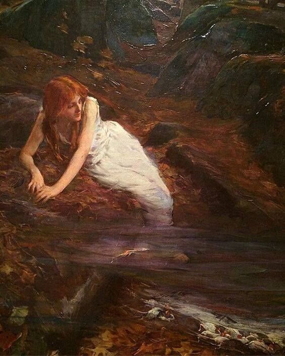 Бродячие огоньки. Фрагмент. Элизабет Адела Армстронг Форбс. 1900 г. 