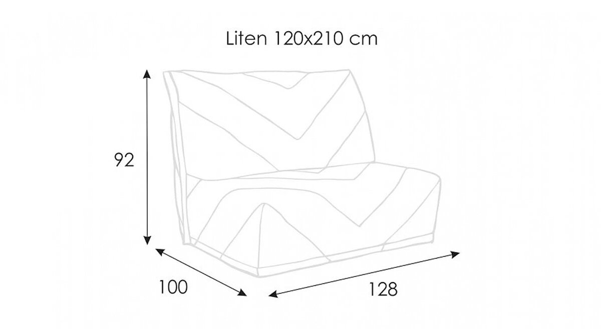 Прямой диван Liten Brera 47
