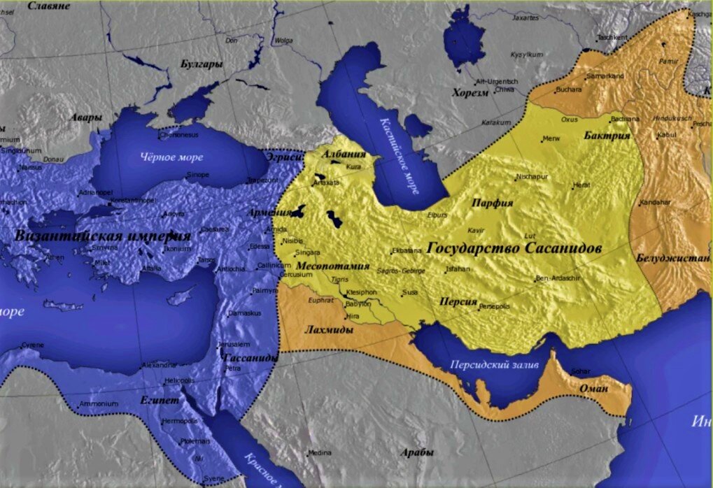 Византийская империя и Государство Сасанидов во второй четверти VI века