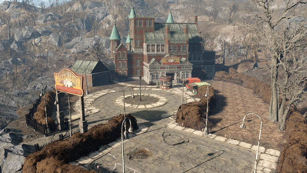 Фоллаут 4 где дом. Фоллаут 4 поселения. Поселения в Fallout 4 застройка. Фоллаут 4 застройка поселений. Fallout 4 особняк.