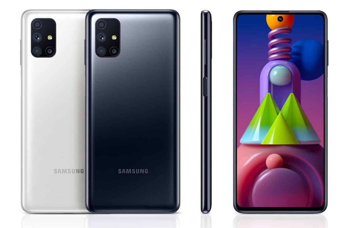 На картинке изображён Samsung Galaxy M51