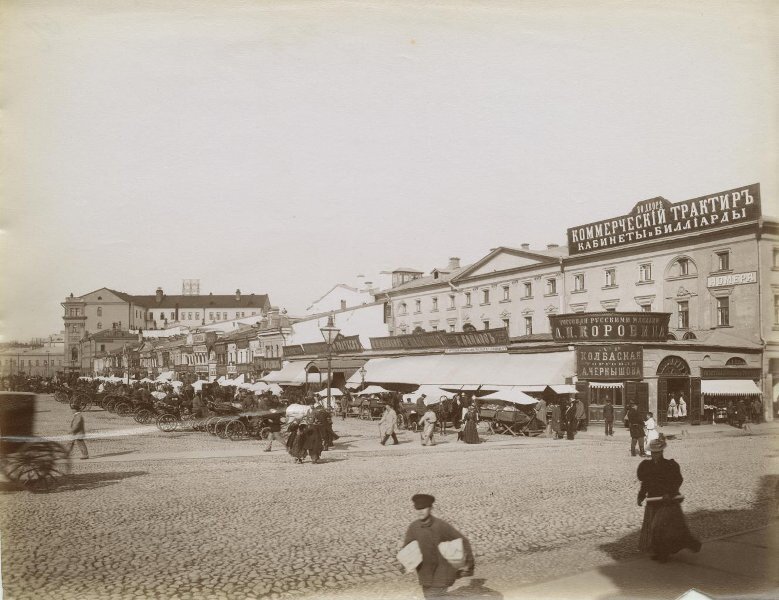 Москва. Охотный ряд. Неизвестный автор, 1890 - 1896 год, г. Москва, Тверская часть, МАММ/МДФ.