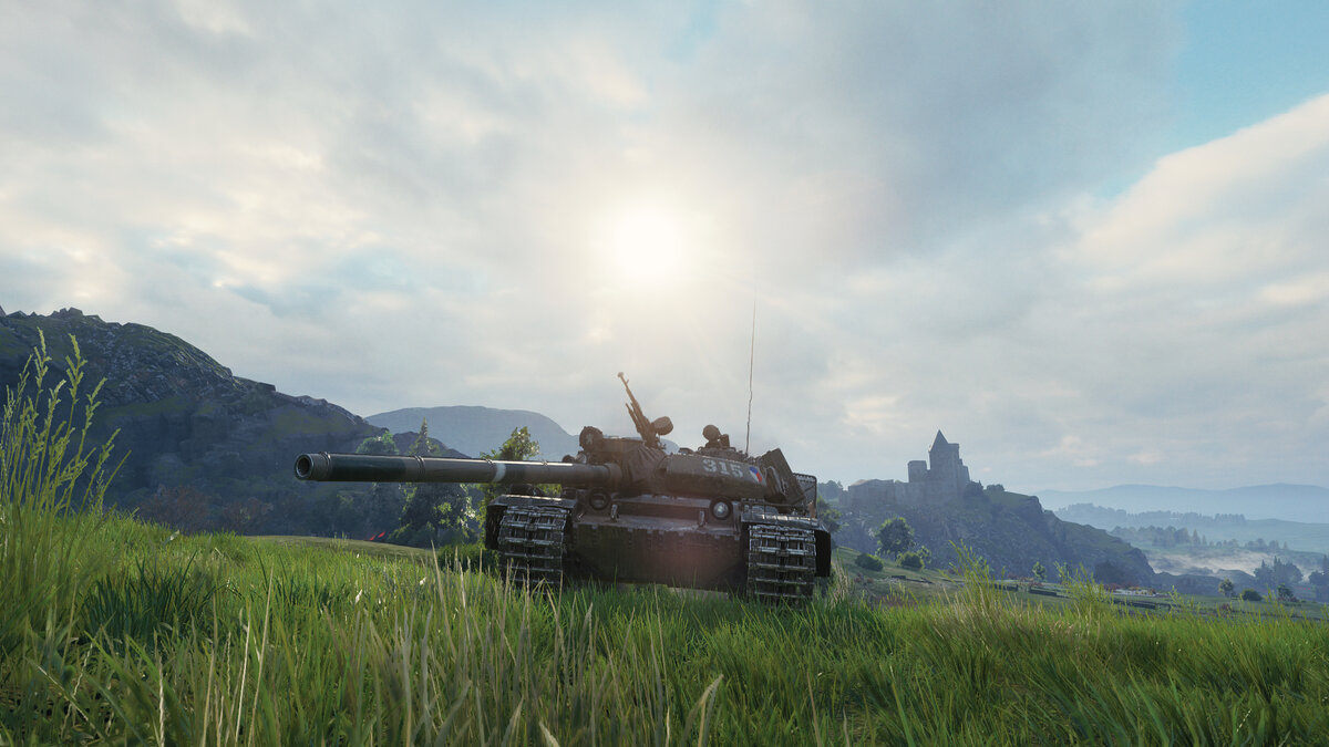  Vz.55 Подъем в горку