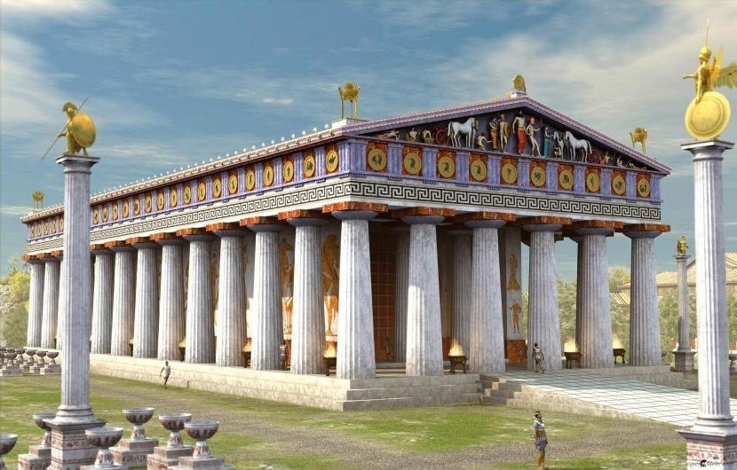 Компьютерная реконструкция Храма Зевса.
