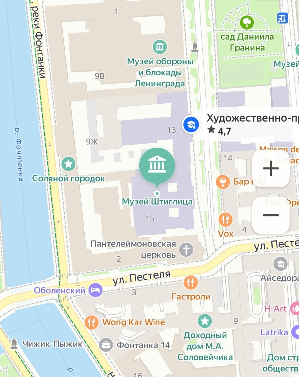 Адрес музея Штиглица