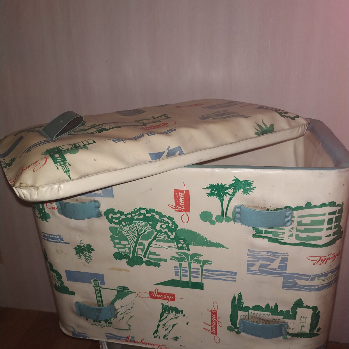 Это советский "дачный холодильник". В нем стенки из пенопласта, он отлично держит тепло. На дне махровое полотенце. Ставим баночки, сверху я тоже кладу утепляшечку и потом закрываю крышку. Бонки вытаскиваю через два дня еще теплые.