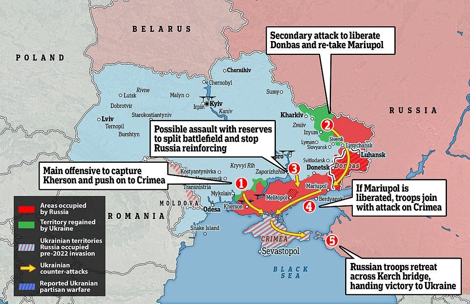 Карта крыма на границе с украиной