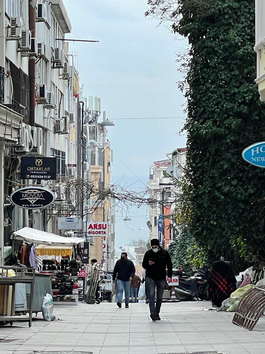 Вид на одну из улиц Стамбула.