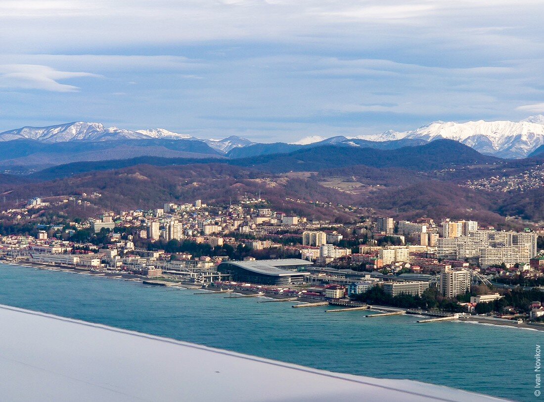 На подлете к Сочи