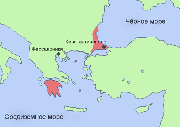 Βυζαντινές κτήσεις το 1453