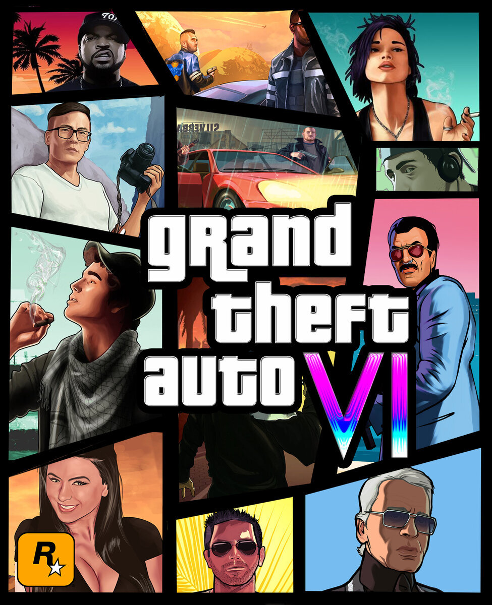 Примерная обложка GTA 6