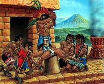 Жрец приносит жертвоприношение богам. Иллюстрация взята из сети "Интернет".