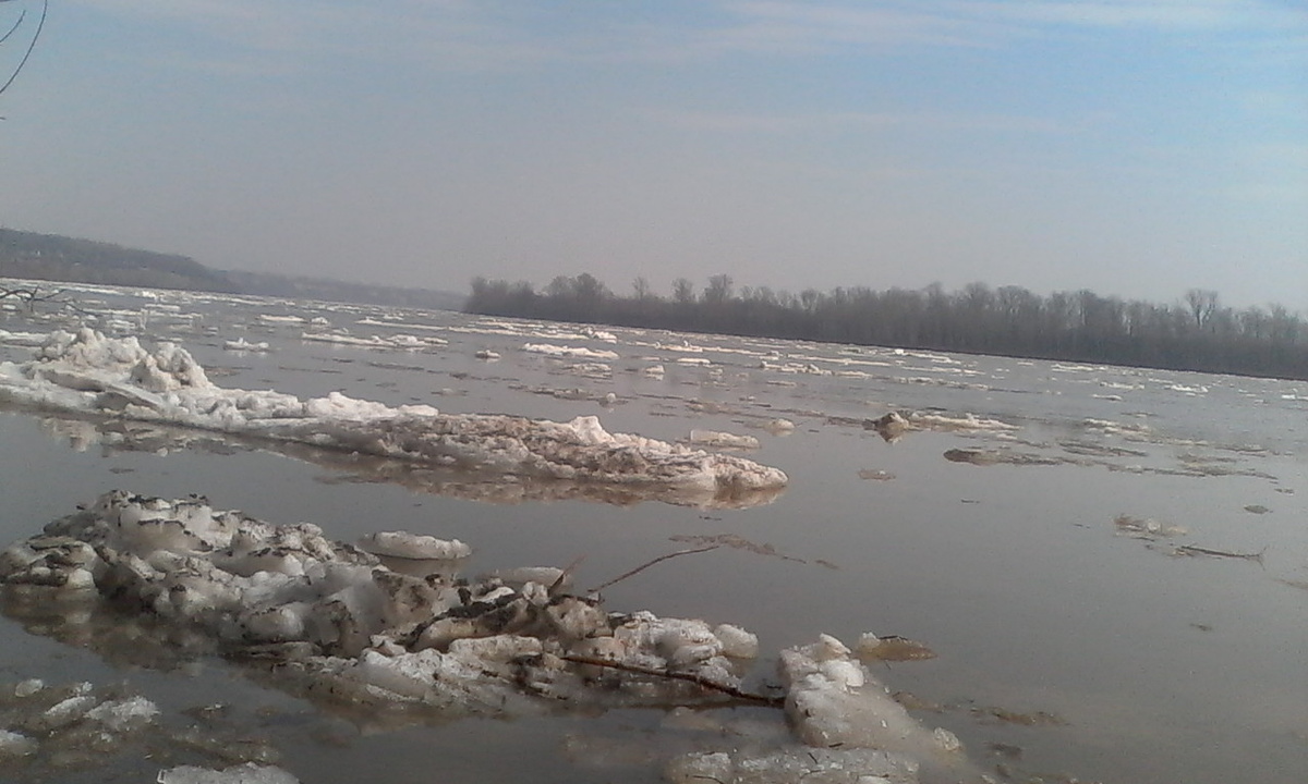 Ледоход на р. Бия. 2020 г.