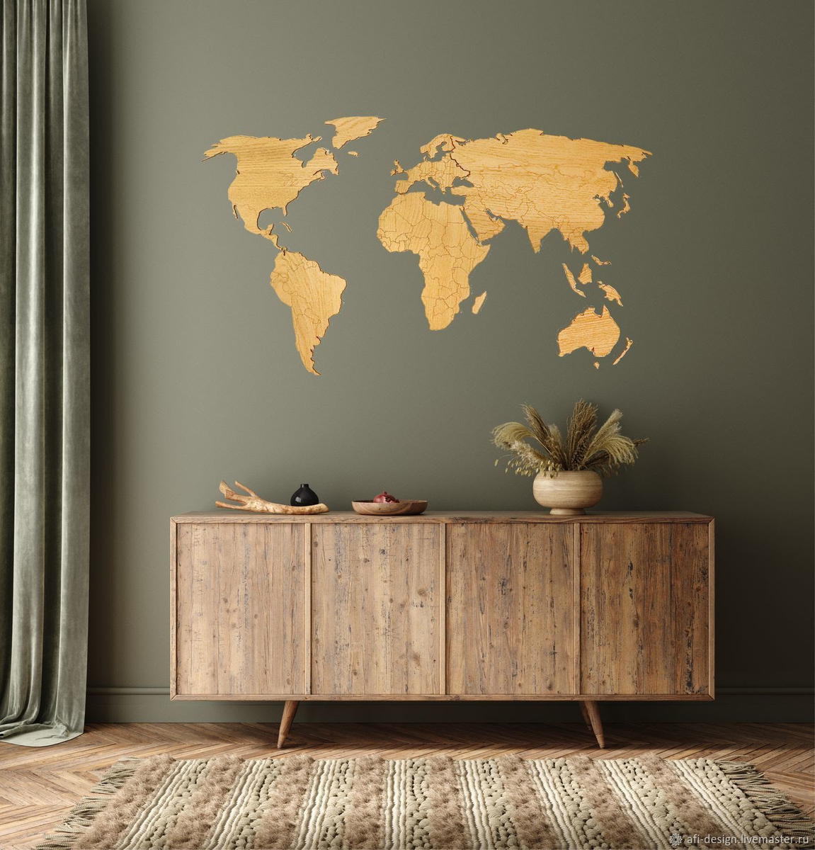 На фото: деревянная карта мира, магазин Afi Design https://www.livemaster.ru/afi-design