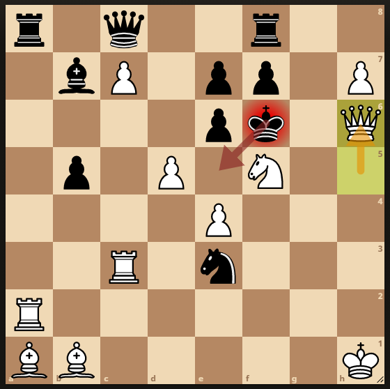 Не проходит Ферзь h6 из-за Король е5.