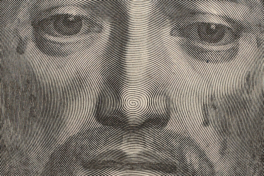 Фрагмент гравюры Клода Мелана "Плат святой Вероники"