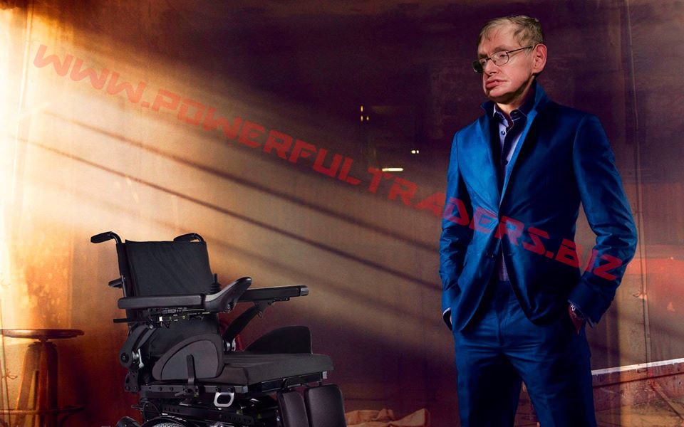 Стивен Хокинг в иной квантовой реальности по представлению "Powerfultraders"