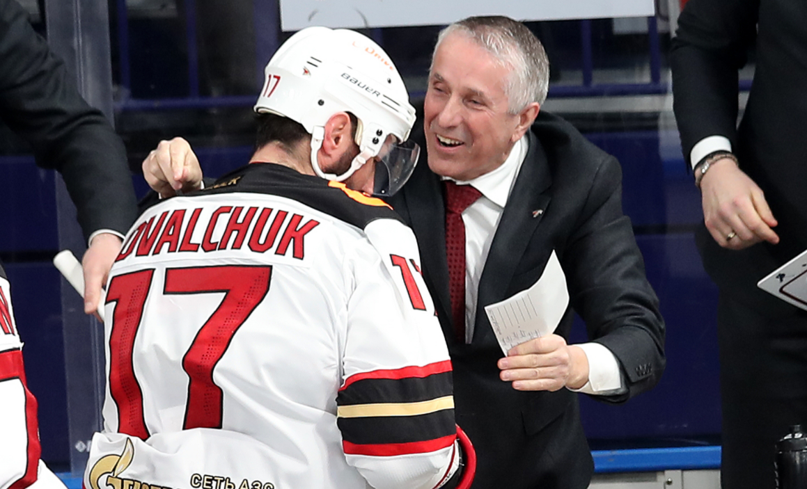 Илья Ковальчук и Боб Хартли не смогли вместе выиграть Кубок Стэнли. Теперь этот дуэт штурмует Кубок Гагарина. Фото: ХК "Авангард"