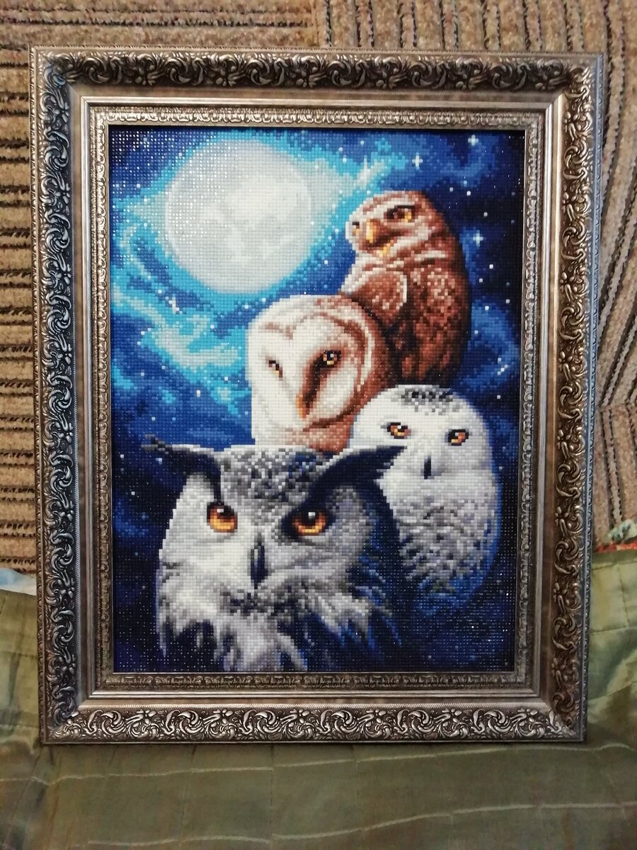 Ночные совы, Алмазная живопись