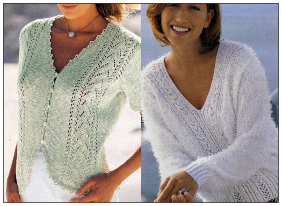 Французские вязаные модели из старых журналов