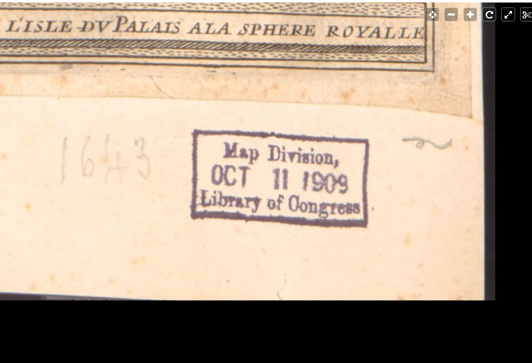 11 октября 1909 года. Сто с лишним лет назад эта карта попала в архив Конгресса.