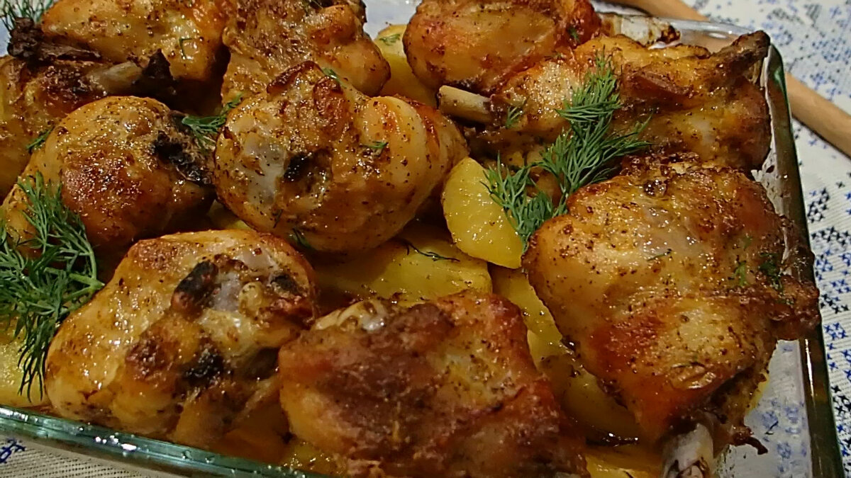 Курица и картошечка на ужин | простой и вкусный рецепт |