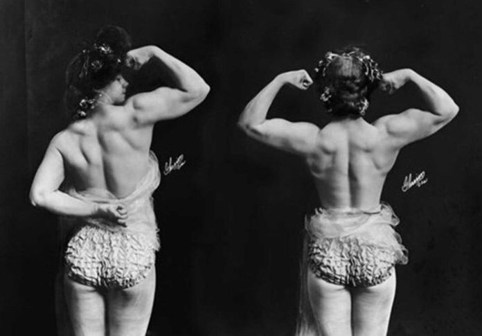 Фото: beam-truth.livejournal.com так выглядели первые женщины-культуристки и бодибилдеры, без применения фармацевтических средств, благодаря одним лишь тренировкам