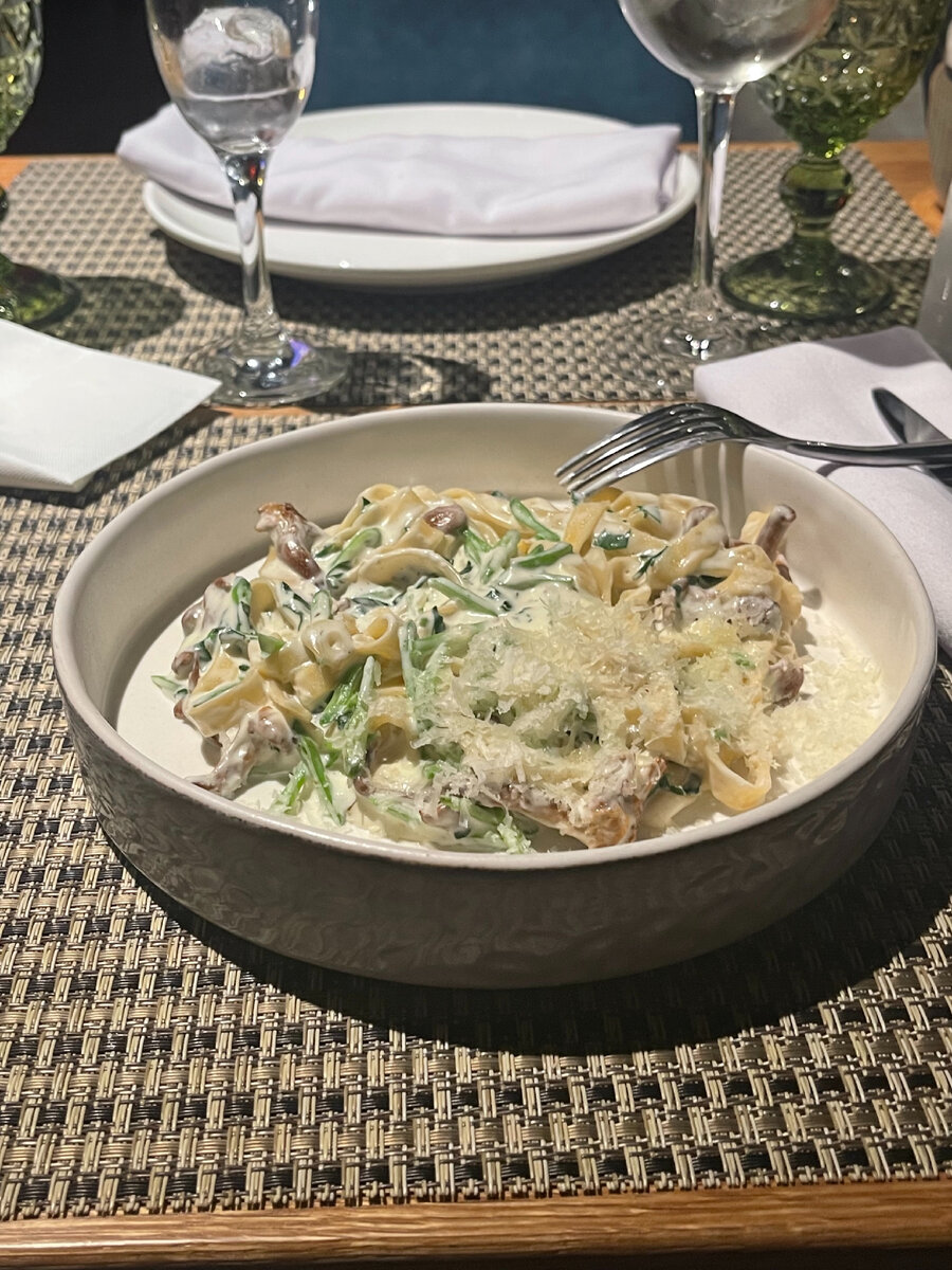 Паста с лисичками 