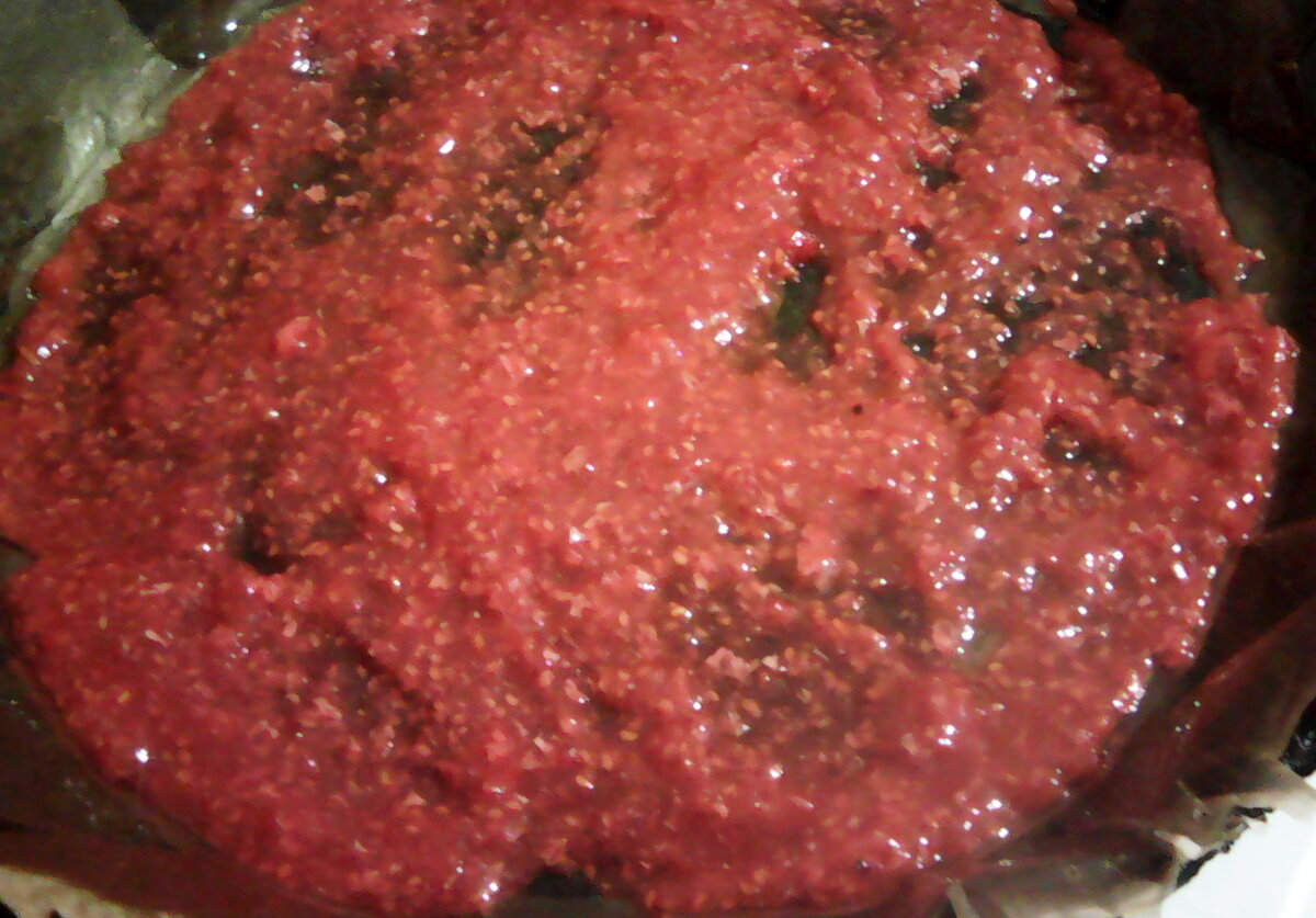 смазываю джемом