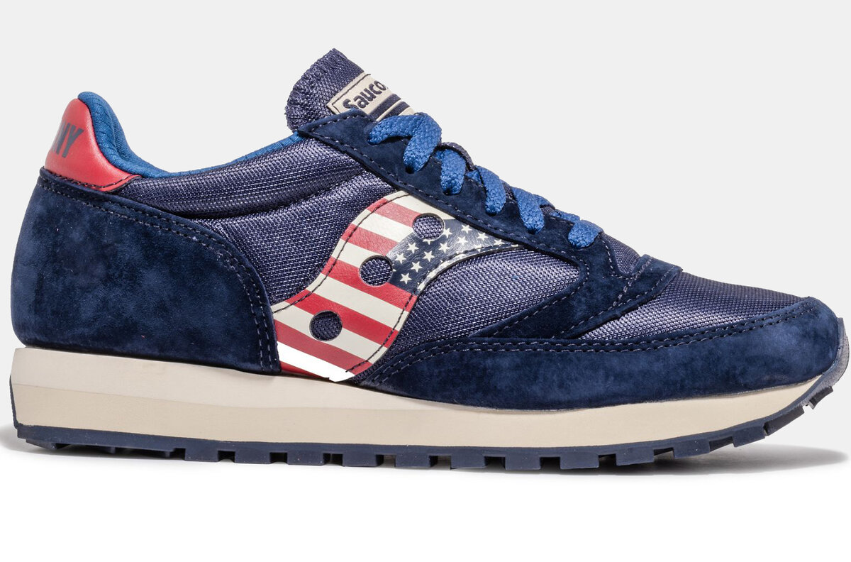 Men's stars & stripes jazz low pro clearance