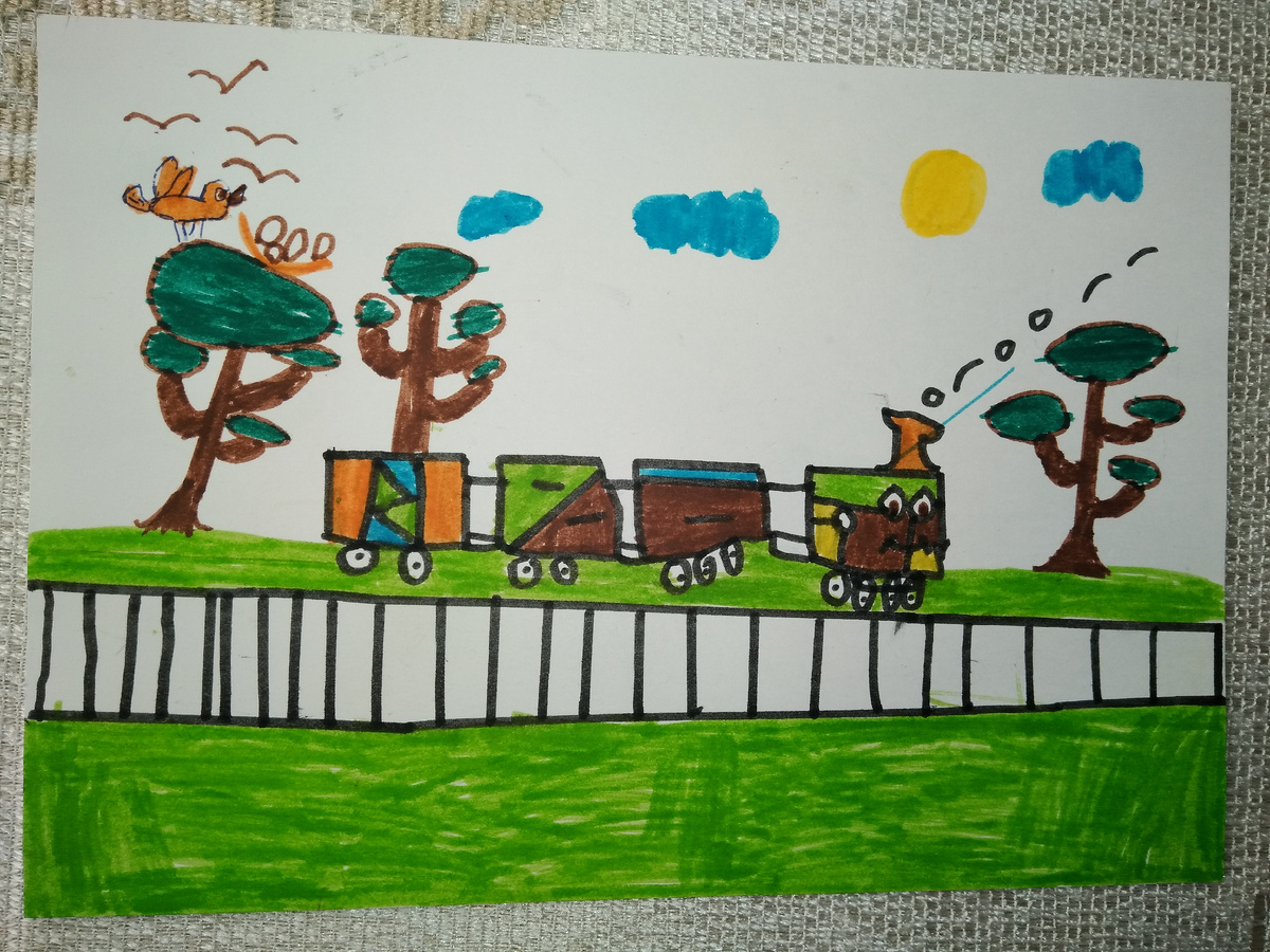 Семилетний Лев тогда очень уважал ровную линейку и ровные линии.