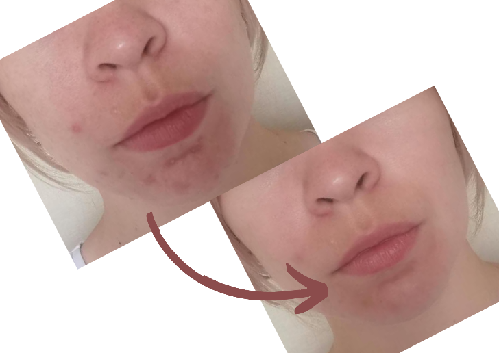 Нанесла оттенок "Moon" кремовый. 