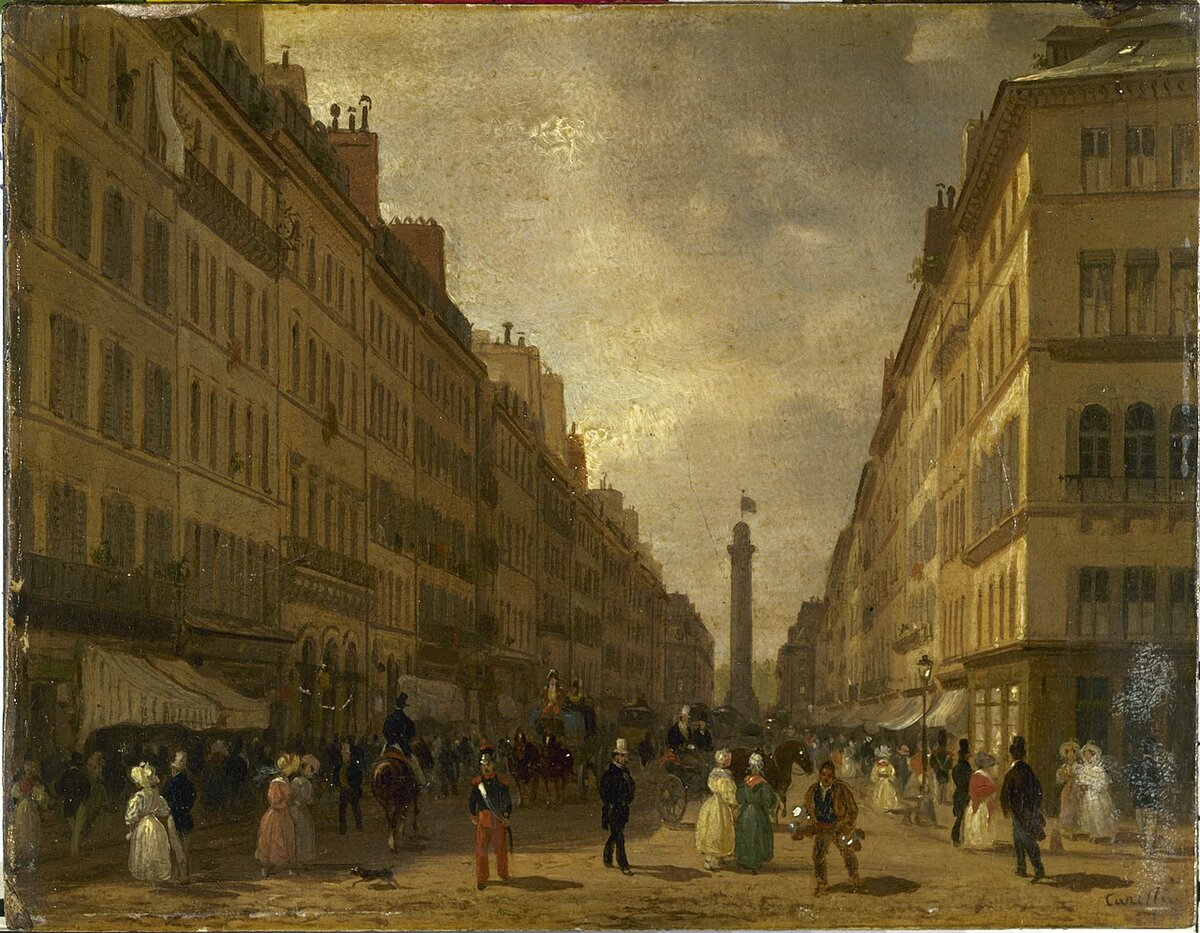 Giuseppe Canella. La rue de la Paix. ©Musee de la Ville de Paris, Musee Carnavalet