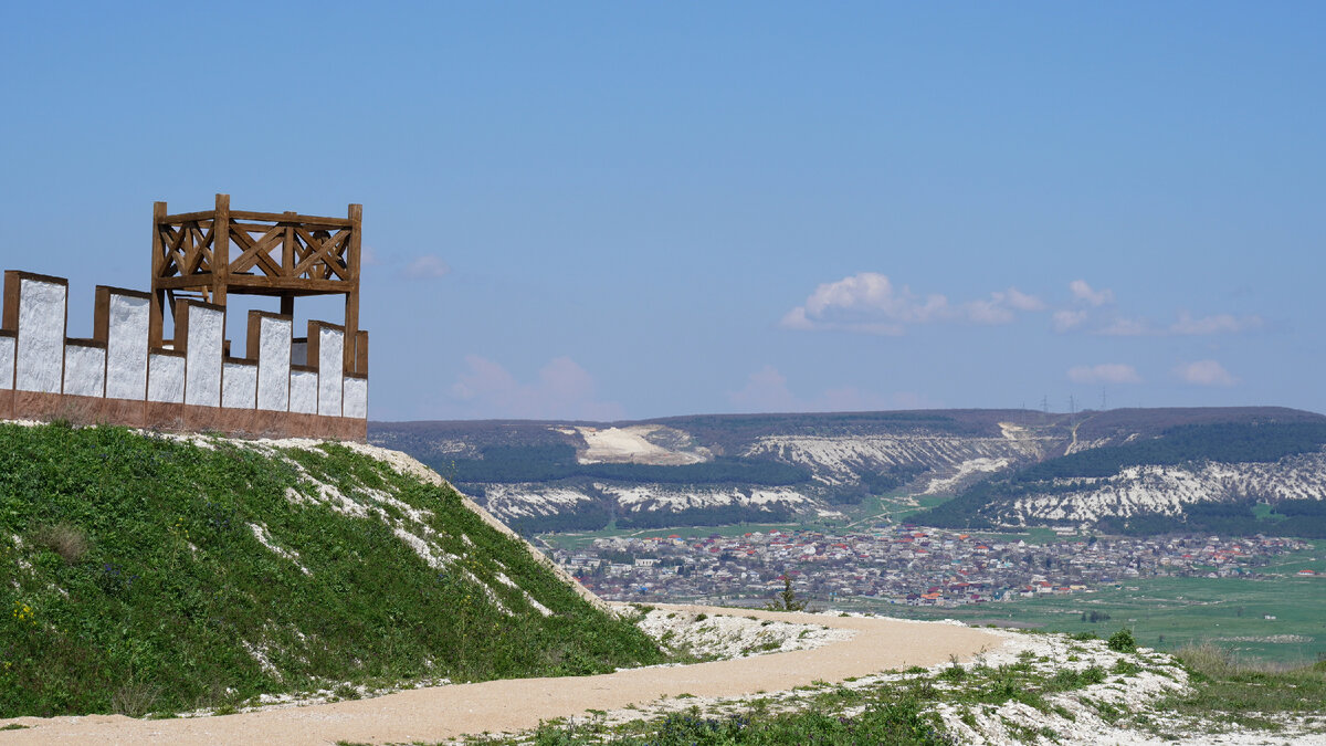 Федюхины высоты, Римская крепость. Вид на Сахарную Головку