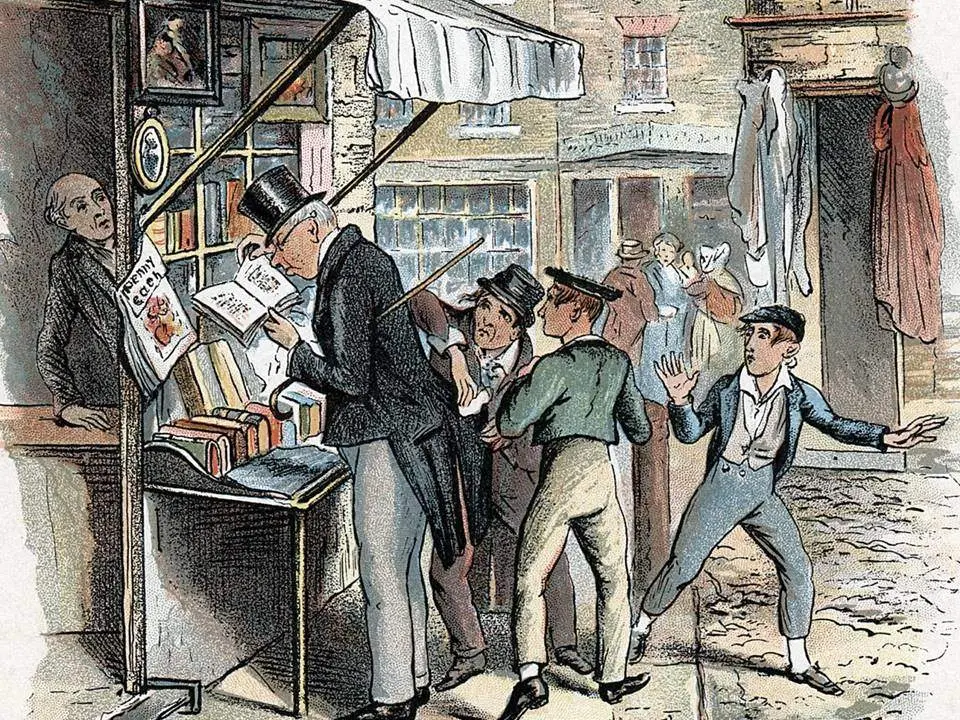 Рисунок к роману Чарльза Диккенса "Приключения Оливера Твиста" (https://historyofliverpool.com/victorian-liverpool-ph..).