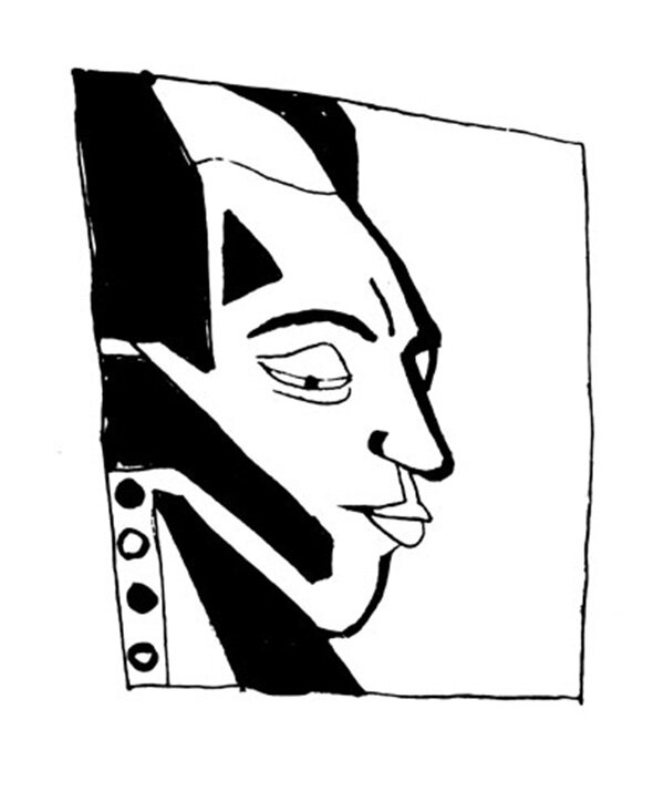 Давид Бурлюк. Портрет Хлебникова, 1913 г. Листайте дальше!