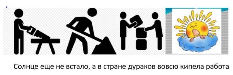 Авторский винегрет из картинок, характеризующий картину происходящего