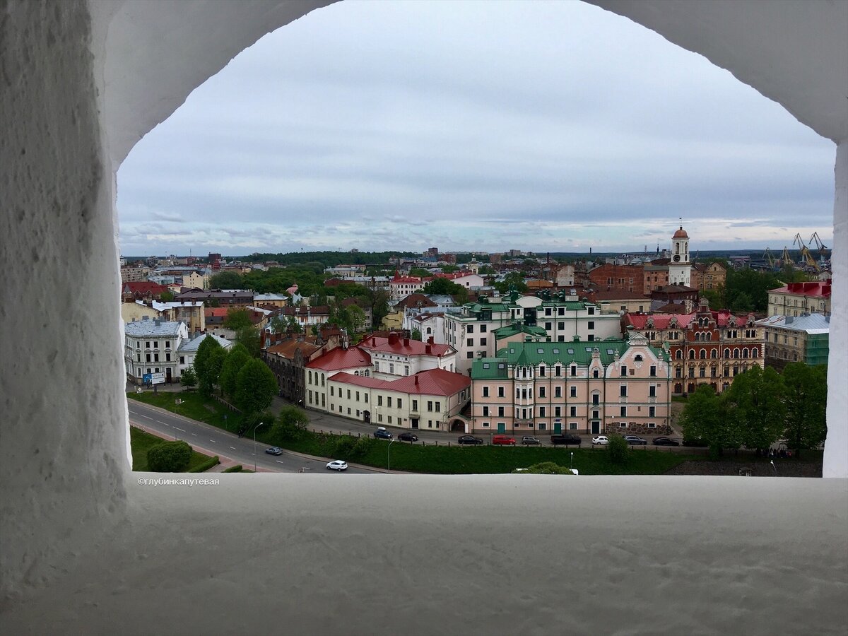 Вид на Выборг с высоты птичьего полёта 