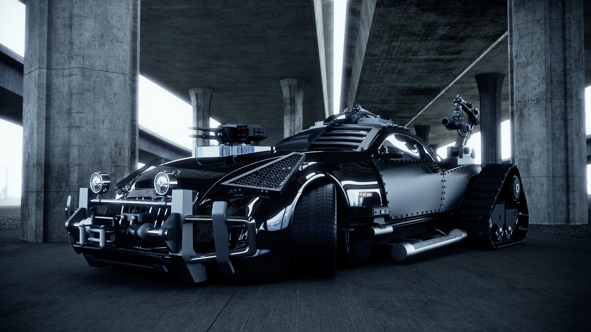 машина для выживания просто в толпе монстров 